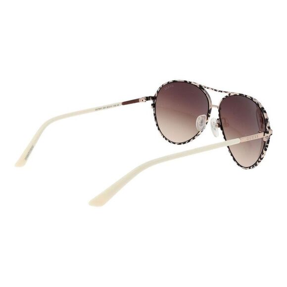 Guess Aviator Style Sunglasses Women Cream - Picture 3 of 3